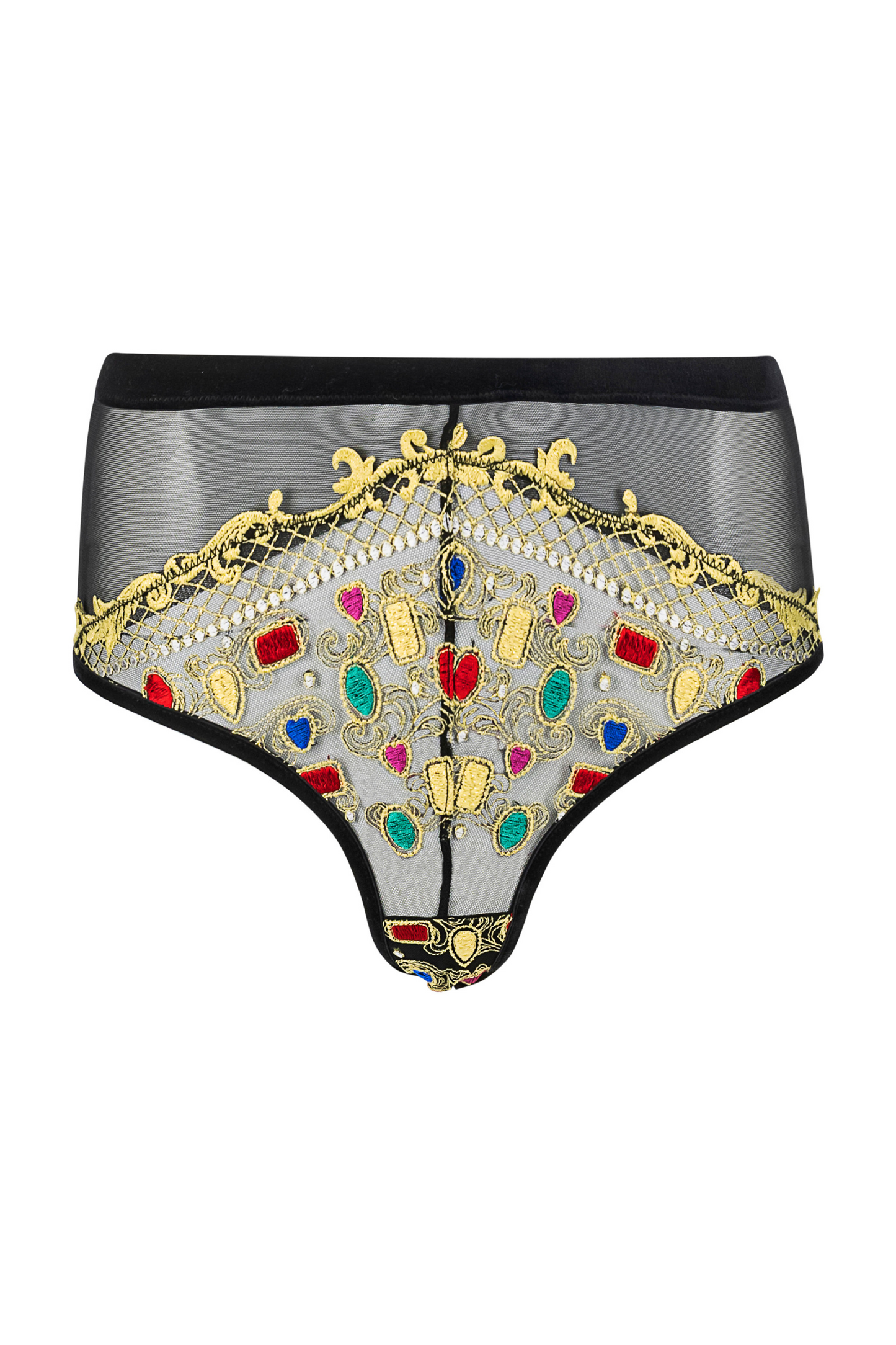 Kilo Brava Jewel Embroidered Backless Briefs