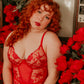 Escante Red Rose Embroidered Teddy Valentine's Day Lingerie - Hidden Intimates