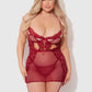 Dezi Lace & Chain Chemise Set