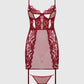 Dezi Lace & Chain Chemise Set