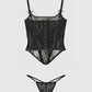 Jocelyn Lace Underewire Bustier & G-String Set