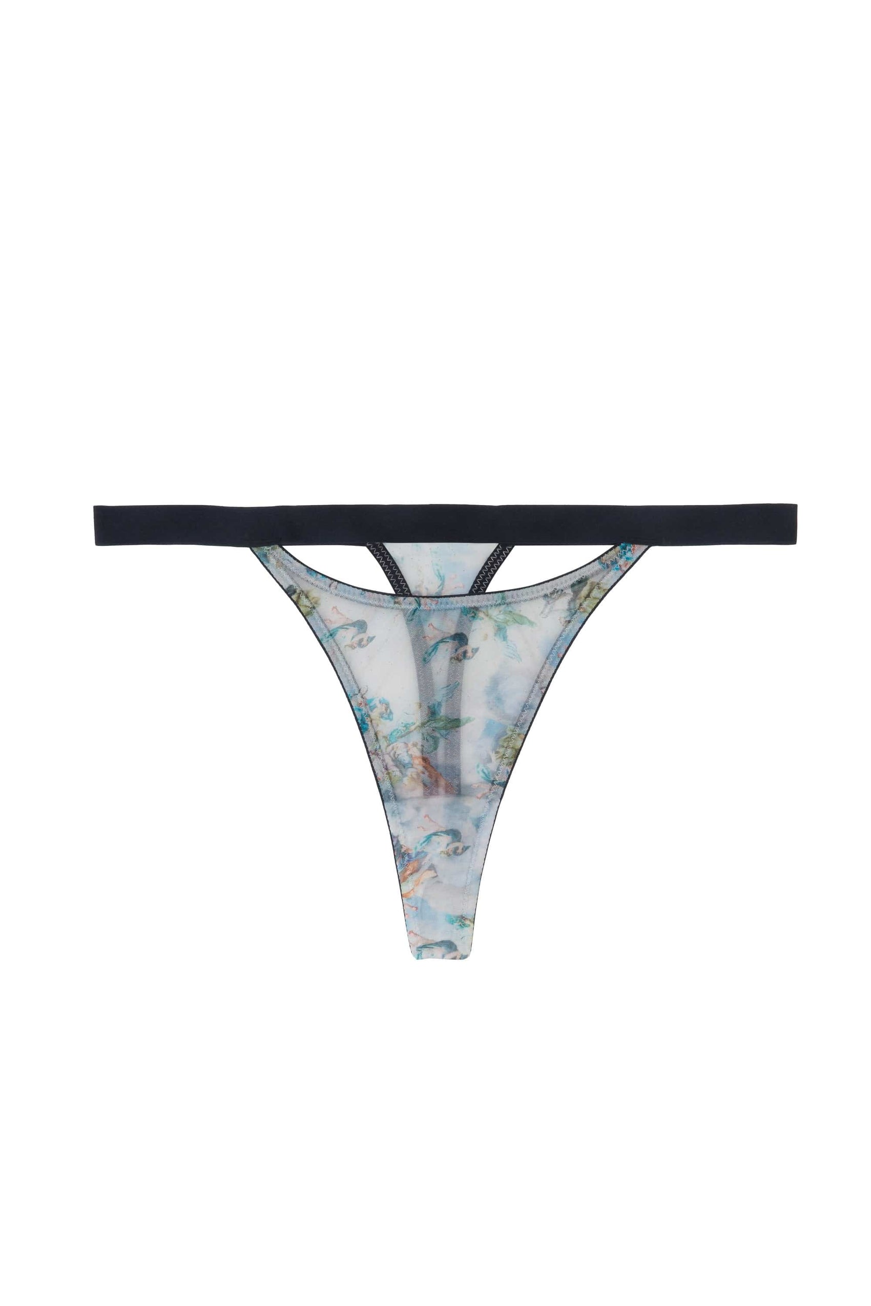 Wolf & Whistle Talia Renaissance Printed Mesh Thong