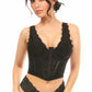 Daisy Corsets Black Lace Open Cup Corset