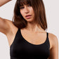 Deja Day Second Skin Black Recycled Crop Top Bra