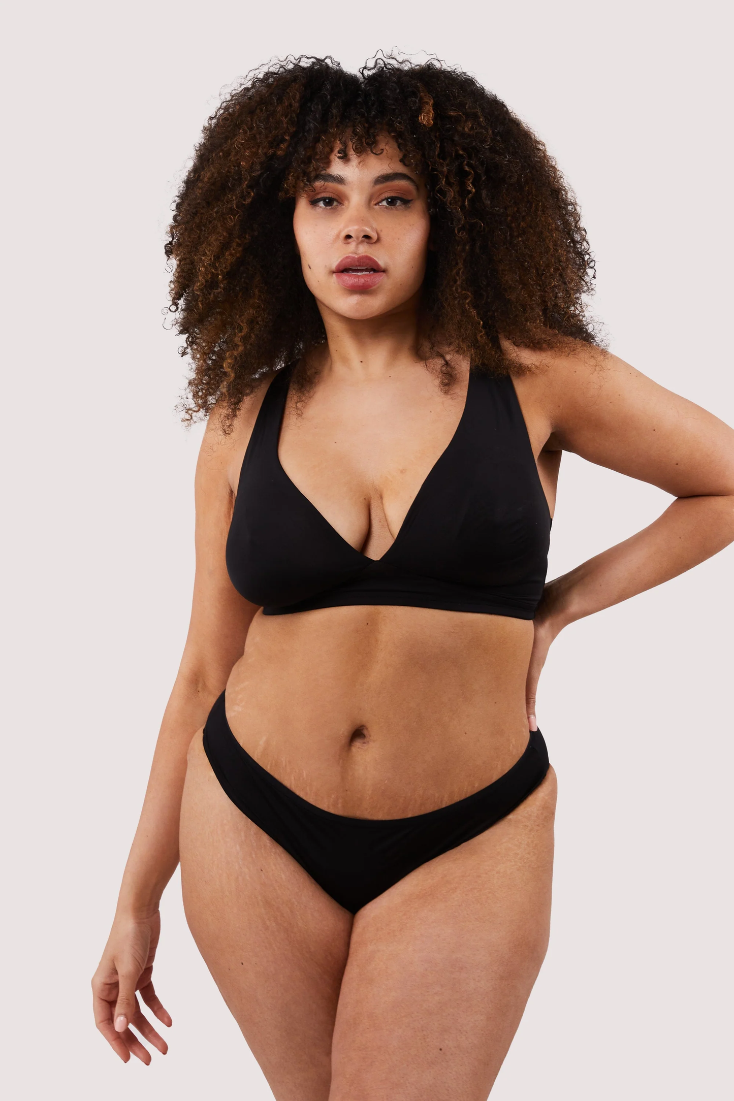 Deja Day Second Skin Black Recycled Brief