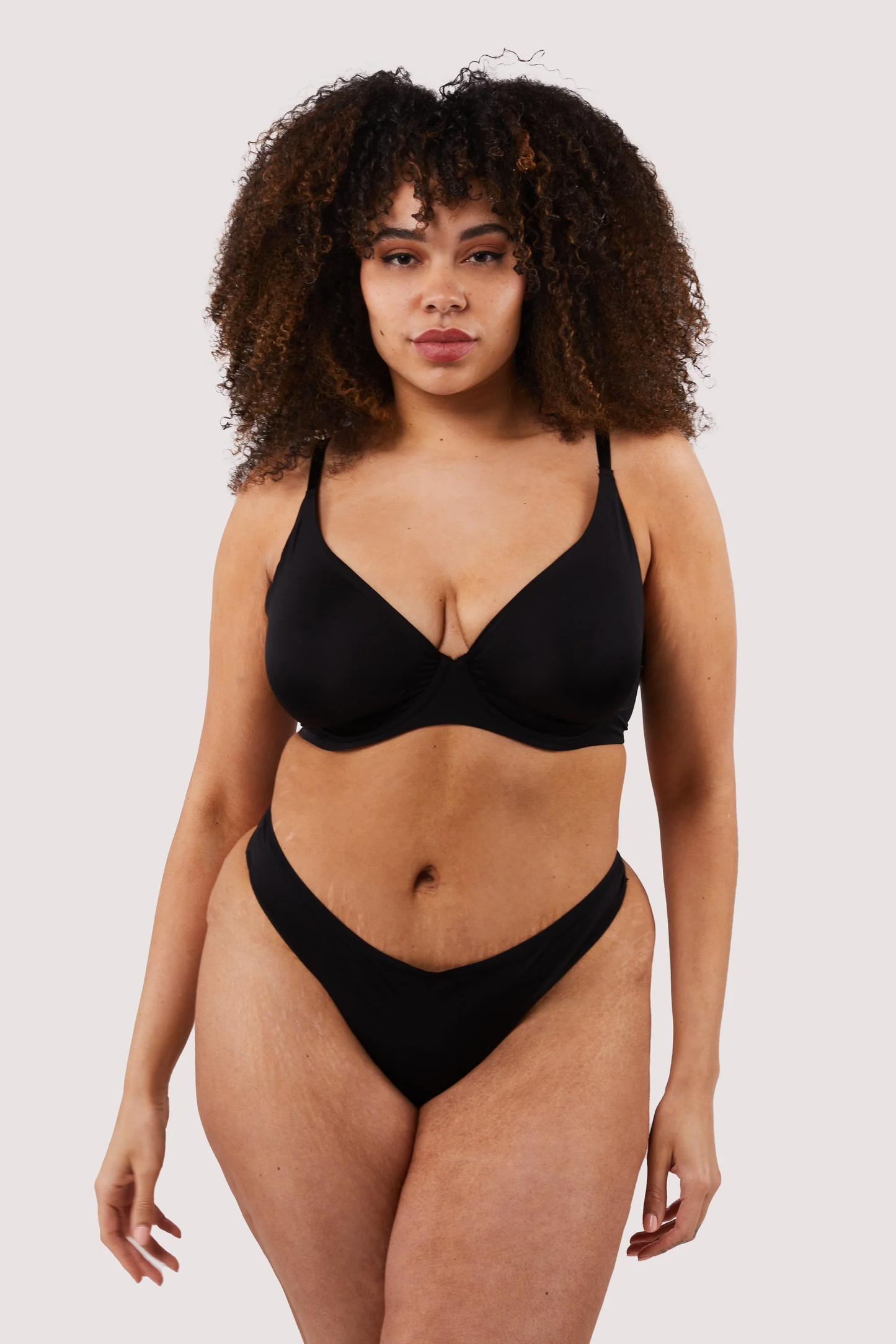 Deja Day Second Skin Black Recycled Thong