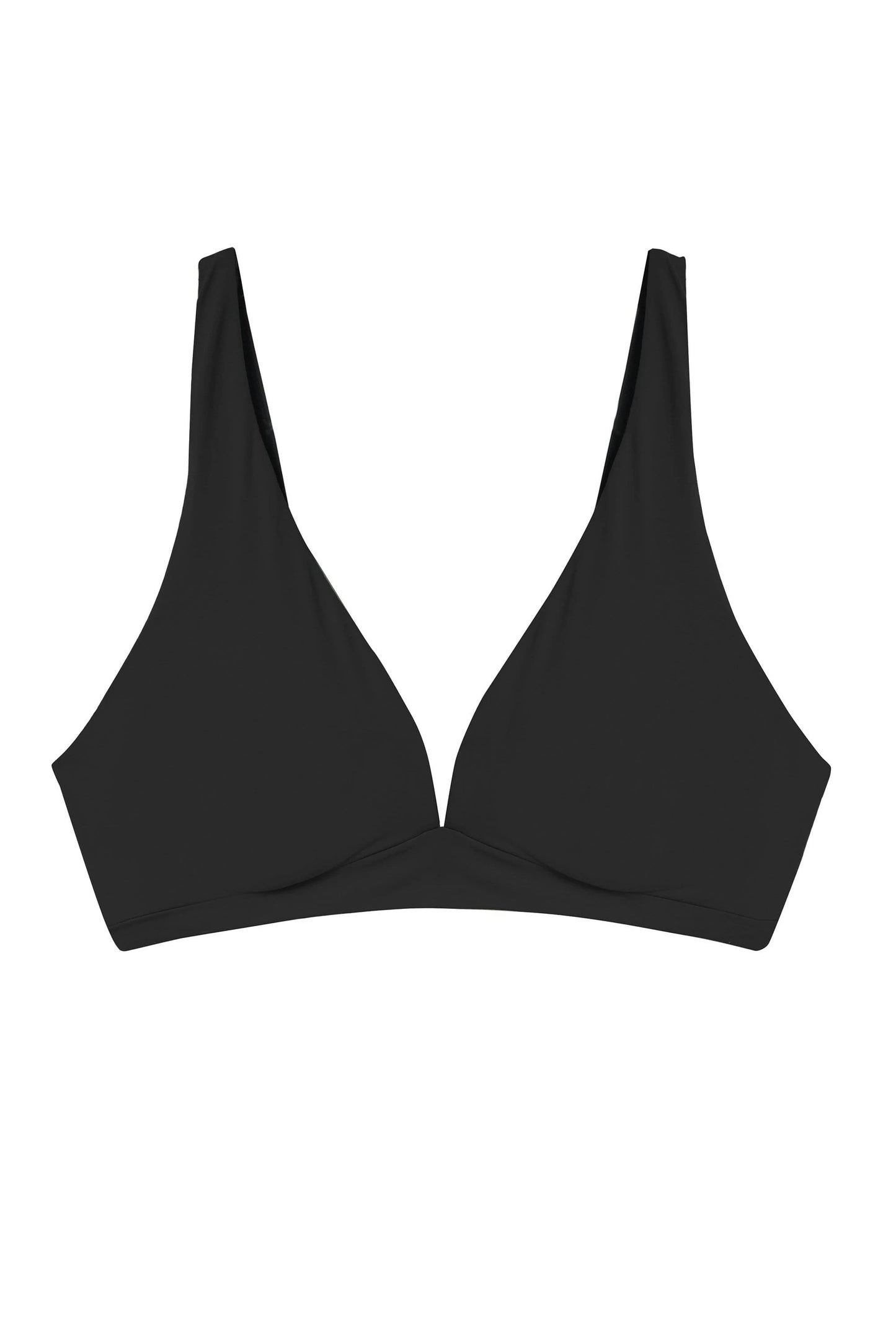 Deja Day Second Skin Black Recycled Triangle Bra