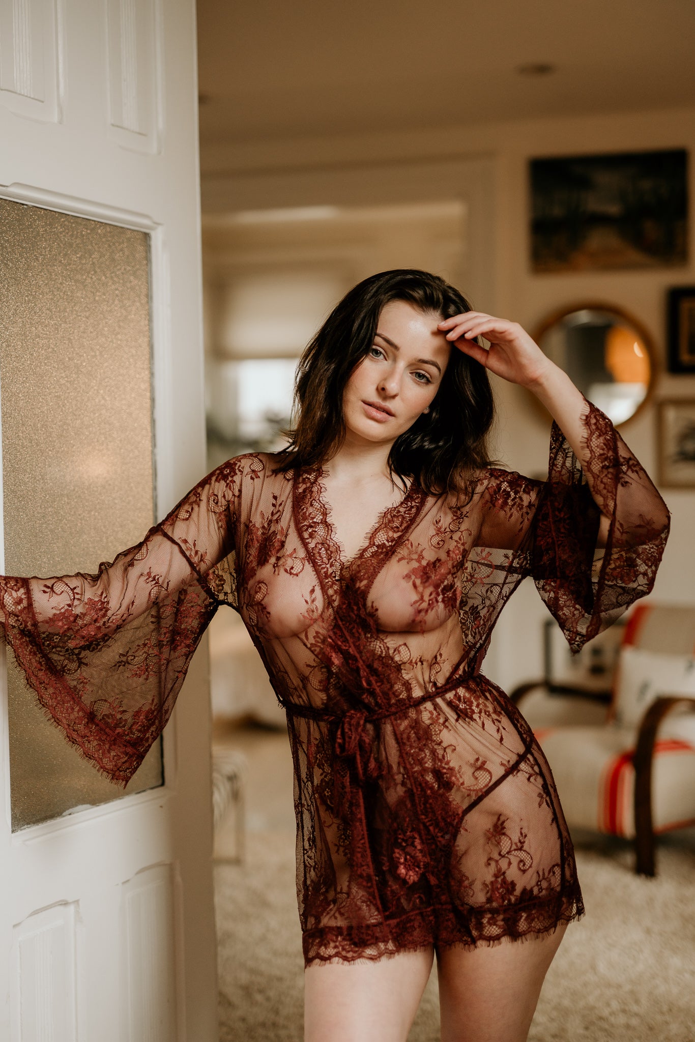 Just Sexy Lingerie Andorra Lace Robe