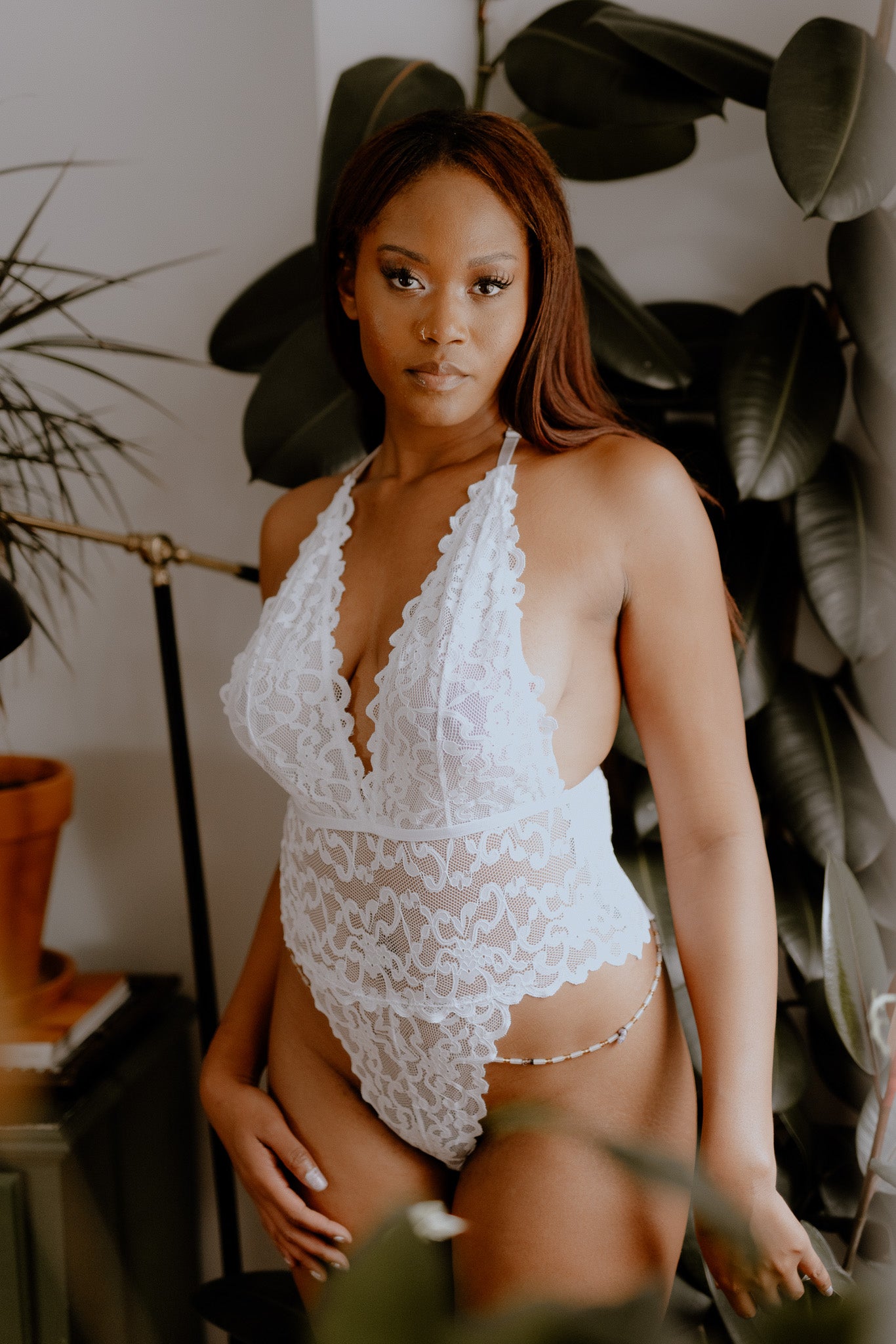 Oh La La Cheri Jeana Multi Strap Back Bridal Teddy