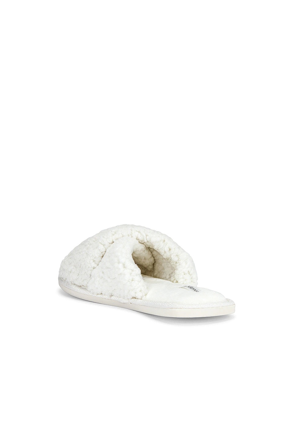 Flora Nikrooz Criss Cross Fluffy Fleece Slipper