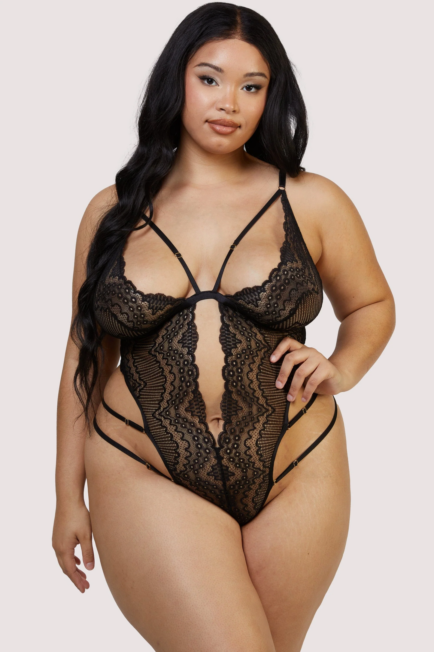 Wolf & Whistle Skylar Lace and Mesh Triangle Body